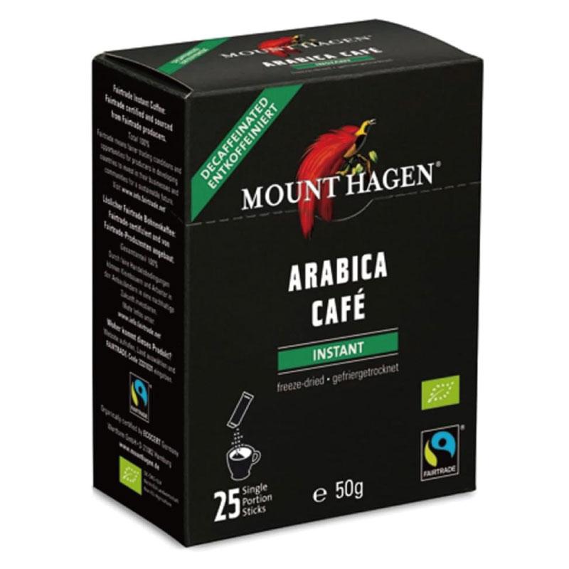 送料無料 マウントハーゲン オーガニック フェアトレード カフェインレス インスタントコーヒー スティック 50g(2gx25本)　×6個(有機コーヒー 有機コーヒー豆) | MOUNT HAGEN | 01