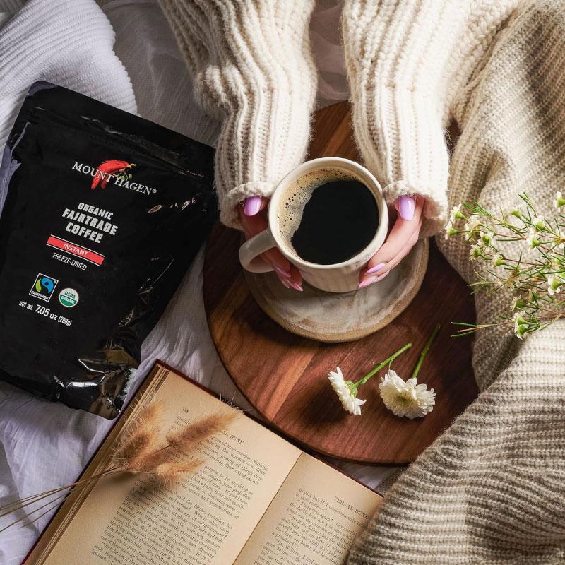 送料無料 マウントハーゲン オーガニック フェアトレード インスタントコーヒー 詰め替え用 ジップバッグ 200g×6個 | MOUNT HAGEN | 04