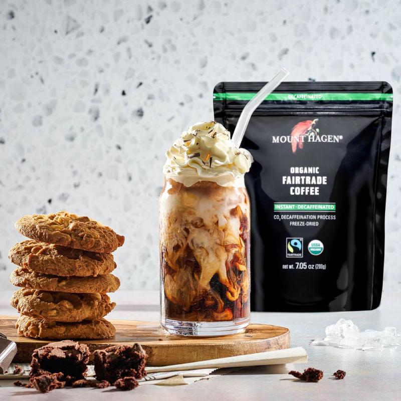 マウントハーゲン オーガニック フェアトレード カフェインレス インスタントコーヒー 詰め替え用 ジップバッグ 200g×1個 | MOUNT HAGEN | 02