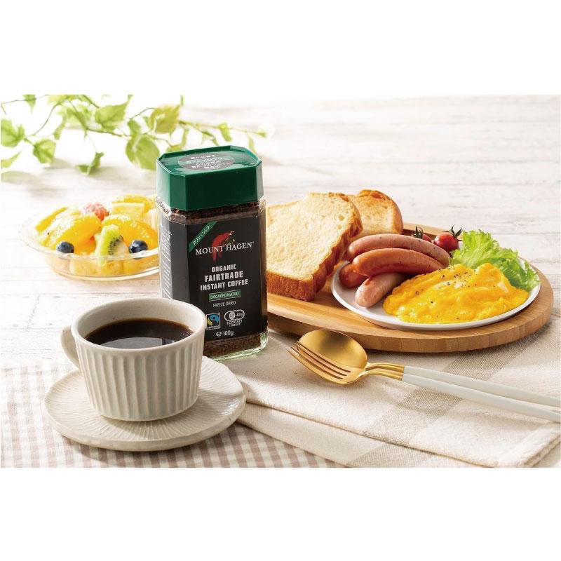 送料無料 マウントハーゲン  オーガニック フェアトレード カフェインレス インスタントコーヒー  100g (瓶)×3個【有機JAS】 | MOUNT HAGEN | 02