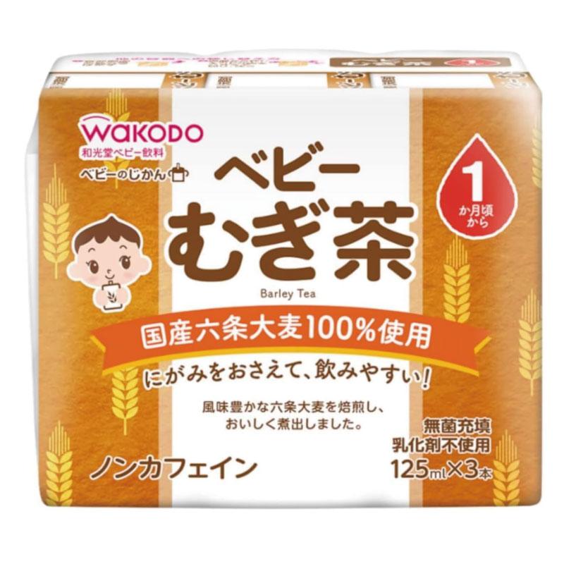 送料無料 和光堂 ベビーのじかん むぎ茶 125ml×24本（3本パック×8個）（1ヶ月頃から） | ベビーのじかん | 01