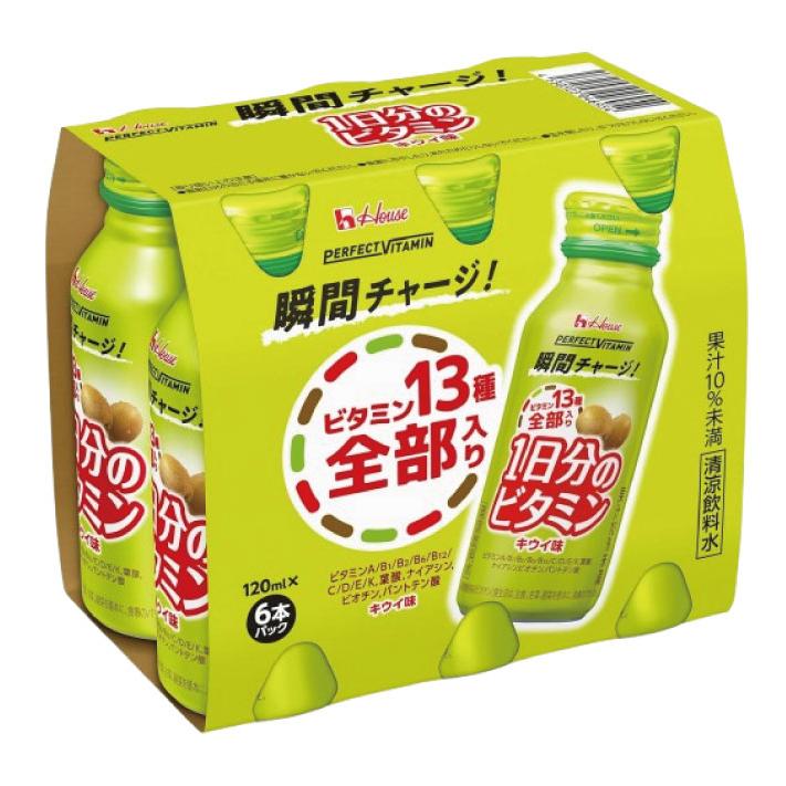 送料無料 ハウス 1日分のビタミン キウイ味 120ml ×60本（perfect vitamin パーフェクトビタミン） | ハウスウェルネスフーズ | 02