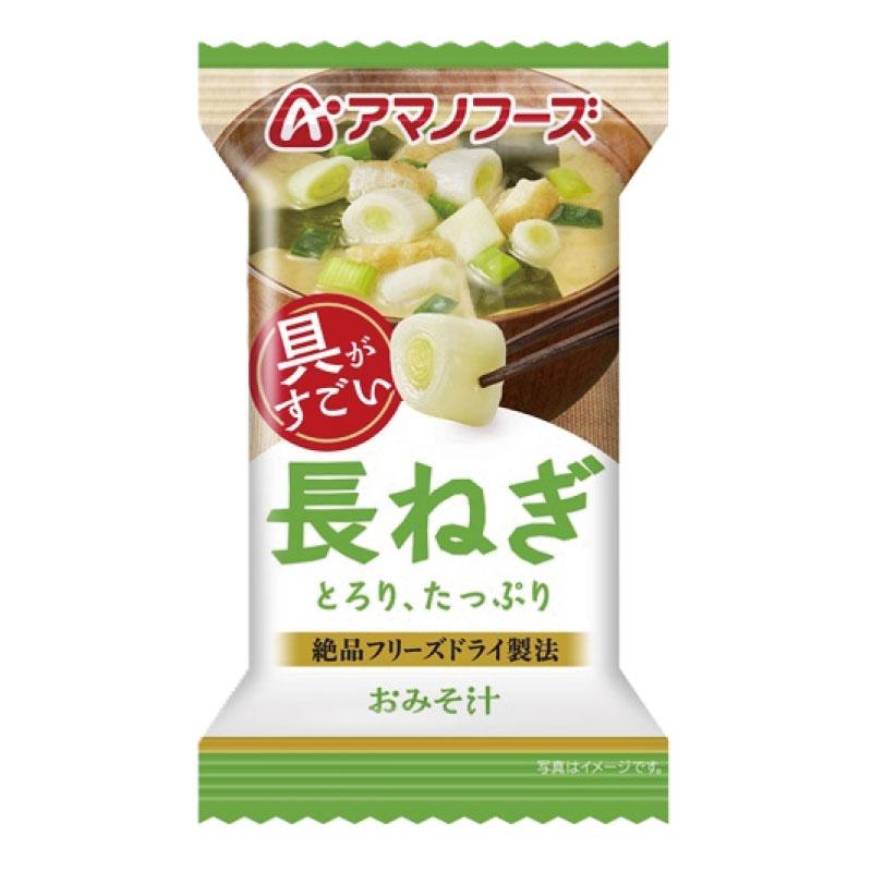 送料無料 アマノフーズ いつものおみそ汁 長ねぎ 9g ×10食 | いつものおみそ汁 | 01