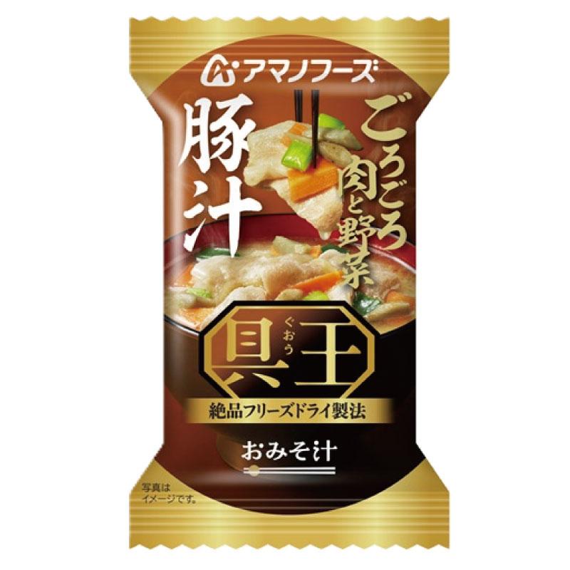 送料無料 アマノフーズ いつものおみそ汁 具王豚汁 11g ×50食 | いつものおみそ汁 | 02