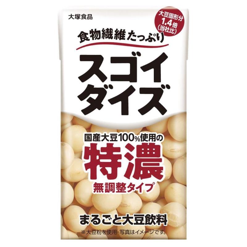 送料無料 大塚食品 スゴイダイズ 無調整タイプ 特濃 125ml×72本（まるごと大豆飲料） | 大塚食品 | 01