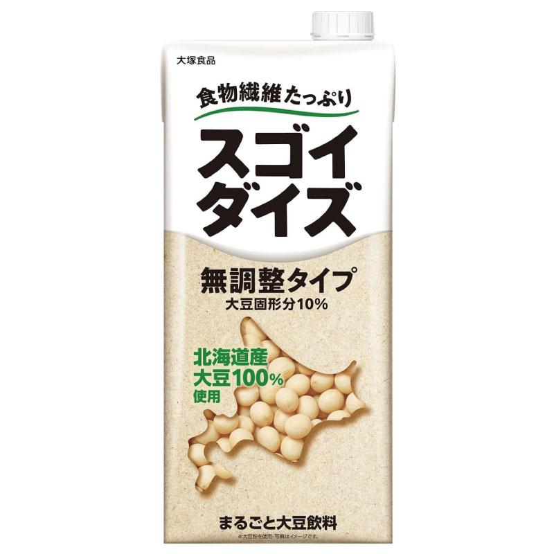 送料無料 大塚食品 スゴイダイズ 無調整タイプ 1000ml×12本（まるごと大豆飲料） | 大塚食品 | 01