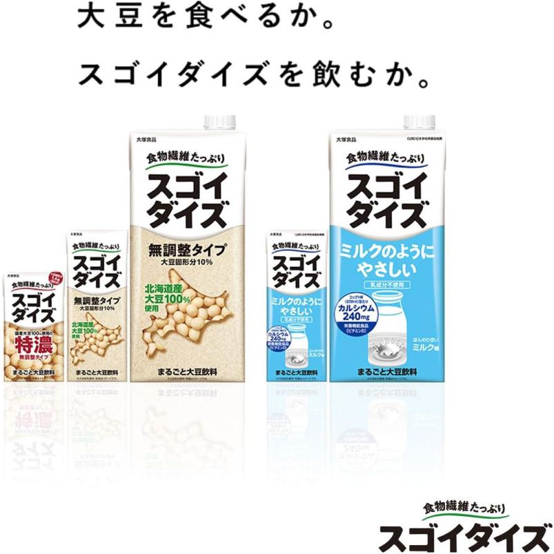 送料無料 大塚食品 スゴイダイズ 無調整タイプ 1000ml×12本（まるごと大豆飲料） | 大塚食品 | 07
