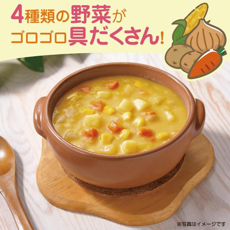 送料無料 江崎グリコ クレアおばさんの具だくさん コーンチャウダー 180g ×24個 | グリコ | 03