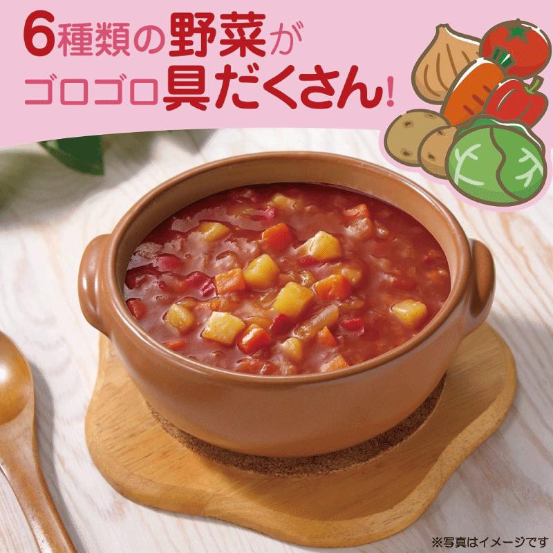 送料無料 江崎グリコ クレアおばさんの具だくさん ミネストローネ 180g ×3個 | グリコ | 03