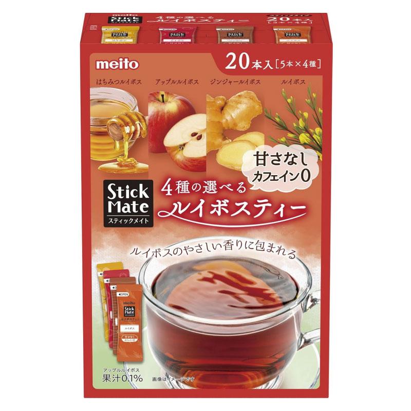 送料無料　名糖 スティックメイト ルイボスティー 4種アソート 20本×6個(meito メイトー) | meito | 01