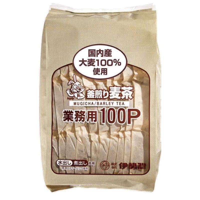 送料無料 伊勢惣 釜煎り麦茶 業務用 10g×100パック ×2袋 | 伊勢惣 | 01