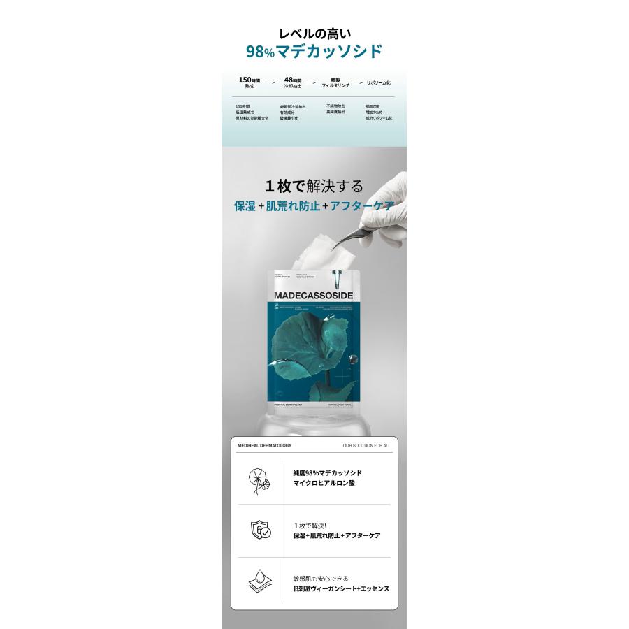 MEDIHEAL メディヒール マデカソサイド エッセンシャルマスク ブレミッシュリペア 4枚入り 韓国 フェイスパック 保湿ケア 送料無料 | MEDIHEAL | 02