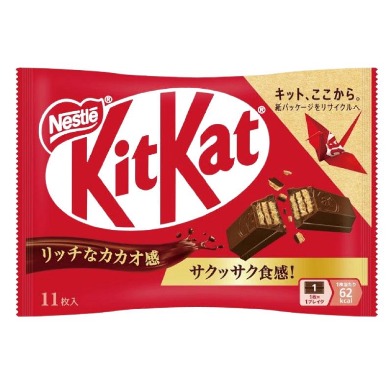 送料無料 ネスレ キットカットミニ 11枚入 リッチなカカオ感 ×4袋【44枚】 | キットカット | 01