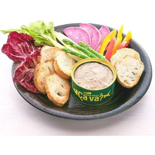 送料無料 岩手県産 サヴァ缶 国産さばのレモンバジル味 170g ×24缶 [Cava? さば 缶詰 鯖缶] |  | 02