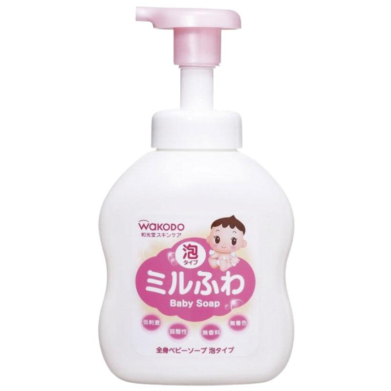 送料無料 和光堂 ミルふわ 全身ベビーソープ 泡タイプ 450ml ×12個 まとめ買い | ミルふわ | 01