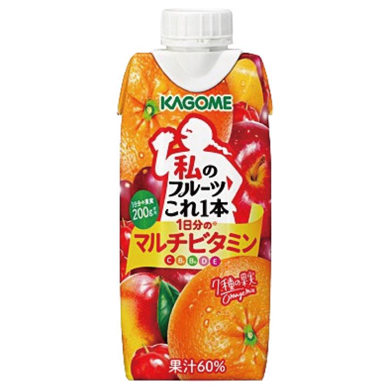 送料無料 カゴメ 私のフルーツこれ一本 1日分のマルチビタミン 330ml ×36個【3箱】 まとめ買い | フルーツこれ一本 | 01