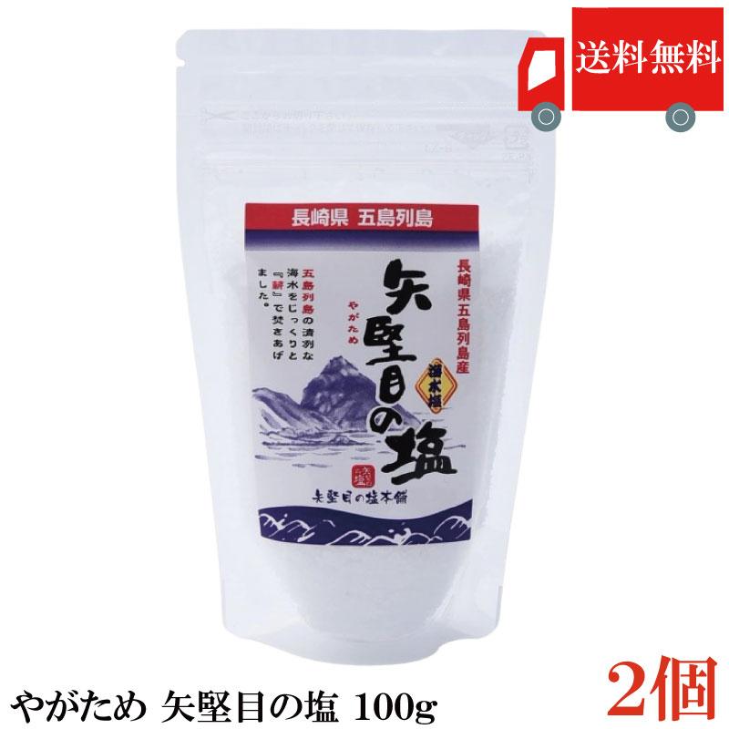 送料無料 やがため 矢堅目の塩 100g ×2個 | 