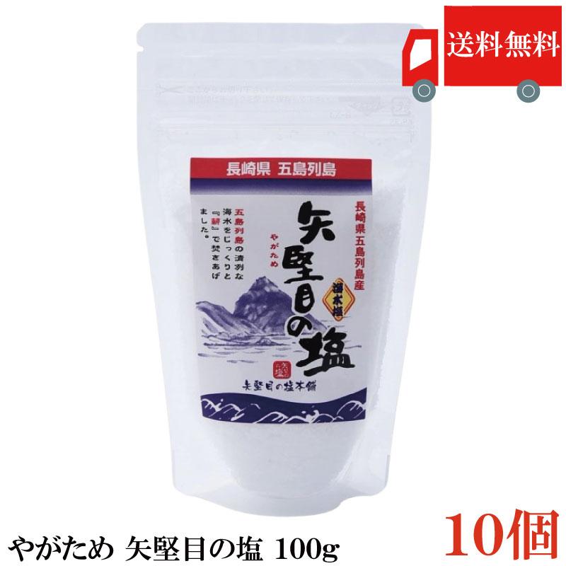 送料無料 やがため 矢堅目の塩 100g ×10個 まとめ買い | 