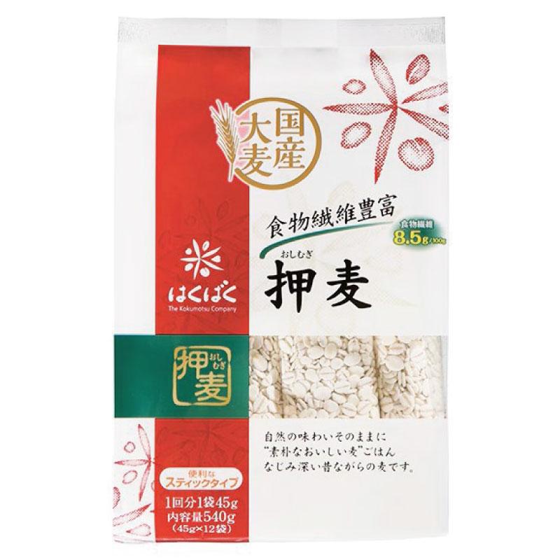 送料無料 はくばく 押麦 スタンドパック 540g（45g×12）×1個 | はくばく | 01