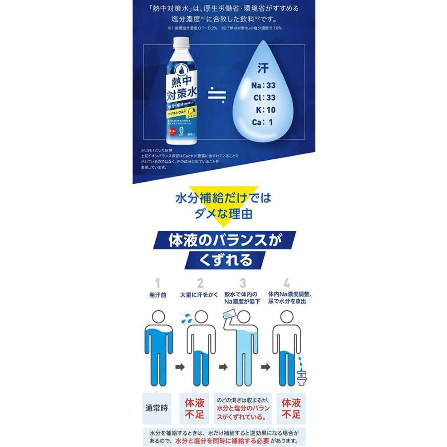送料無料 赤穂化成 熱中対策水 アセロラ味 500ml×24本【1箱】 | 赤穂化成 | 04