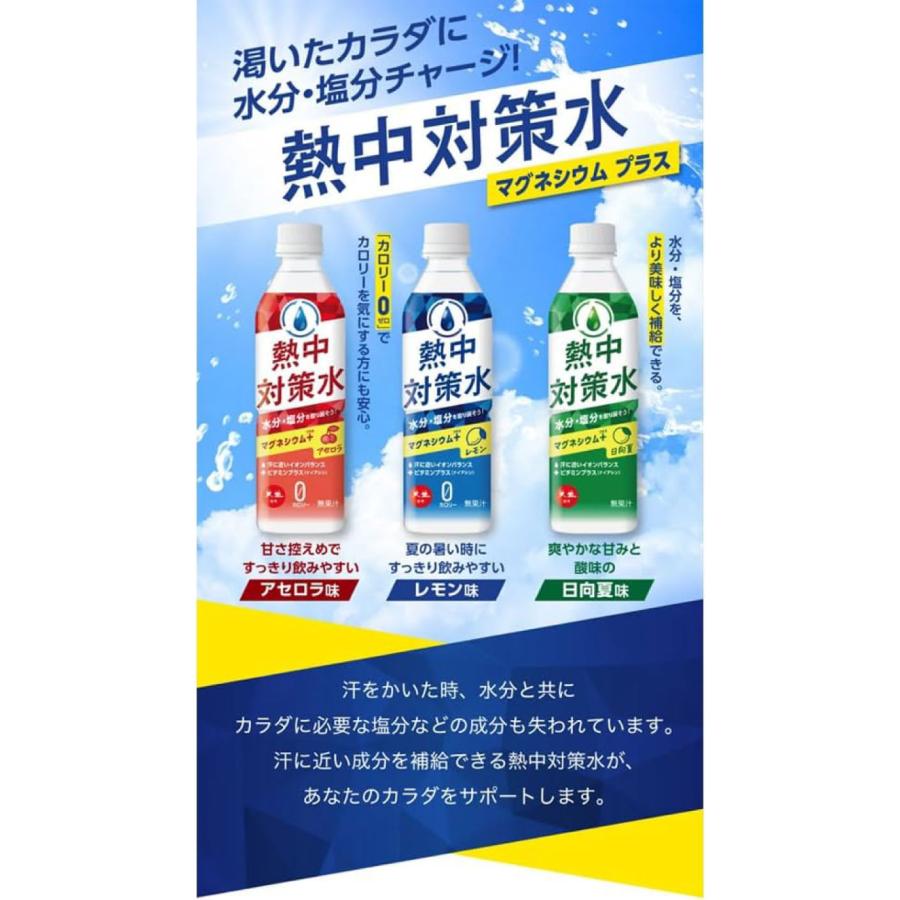 送料無料 赤穂化成 熱中対策水 アセロラ味 500ml×48本【2箱】 | 赤穂化成 | 03