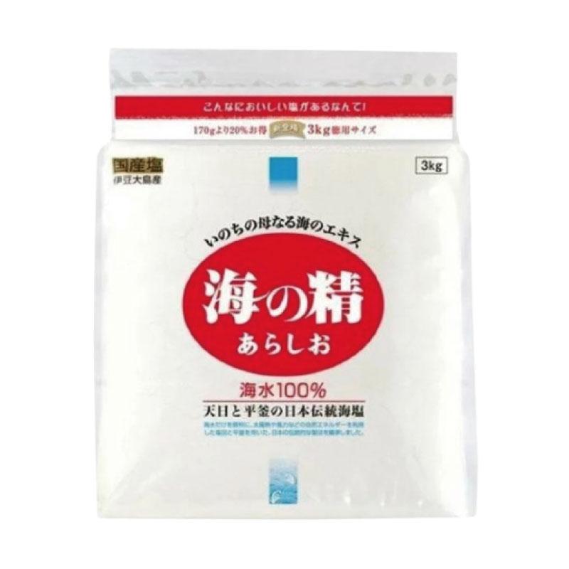 送料無料 海の精 あらしお 3kg  ×1袋（伊豆大島 海水100％） | 海の精 | 01