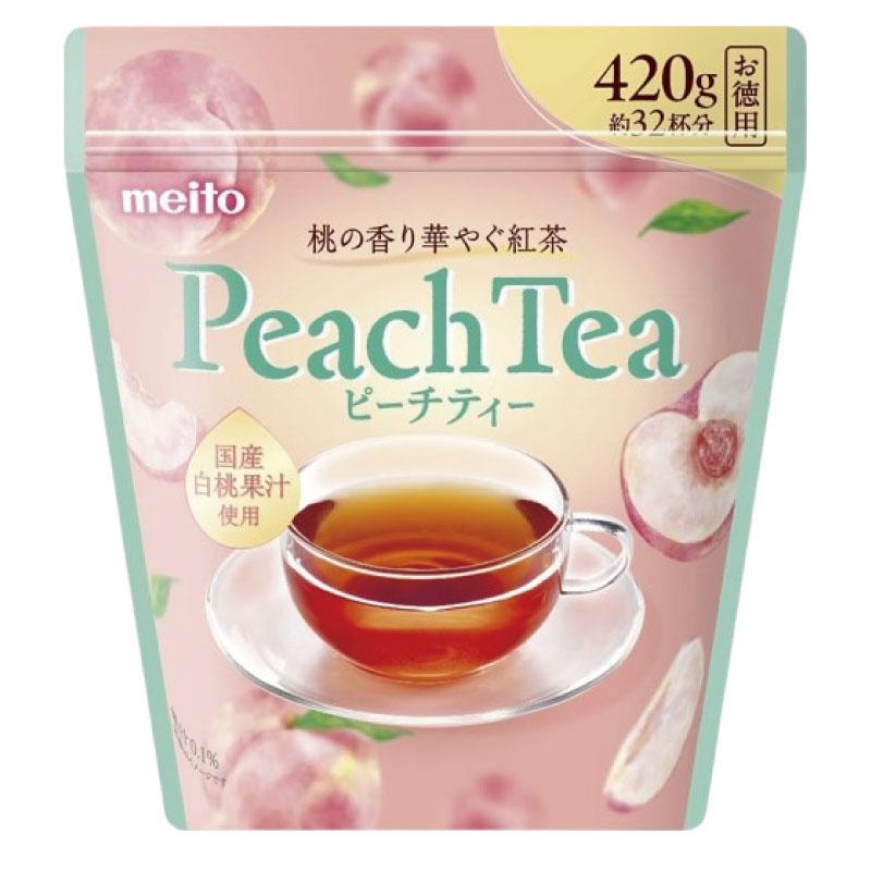 送料無料 名糖 ピーチティー 粉末 420g ×1袋 | meito | 01