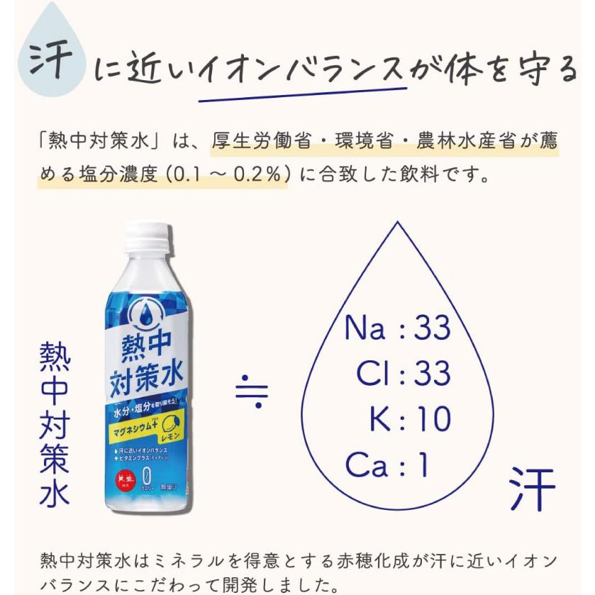 赤穂化成 熱中対策水 レモン味 500ml ×48本 送料無料 | 赤穂化成 | 02