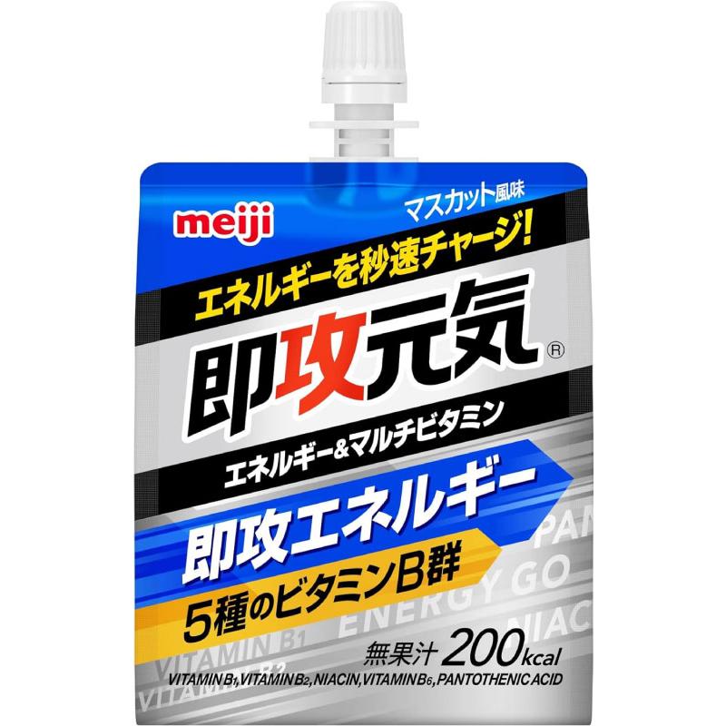 送料無料 明治 即攻元気ゼリー エネルギー＆マルチビタミン マスカット風味 180g×72個 まとめ買い | 明治 | 01