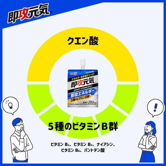 送料無料 明治 即攻元気ゼリー エネルギー＆マルチビタミン マスカット風味 180g×72個 まとめ買い | 明治 | 05