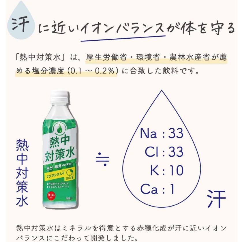 赤穂化成 熱中対策水 日向夏味 500ml ×48本 送料無料 | 赤穂化成 | 02