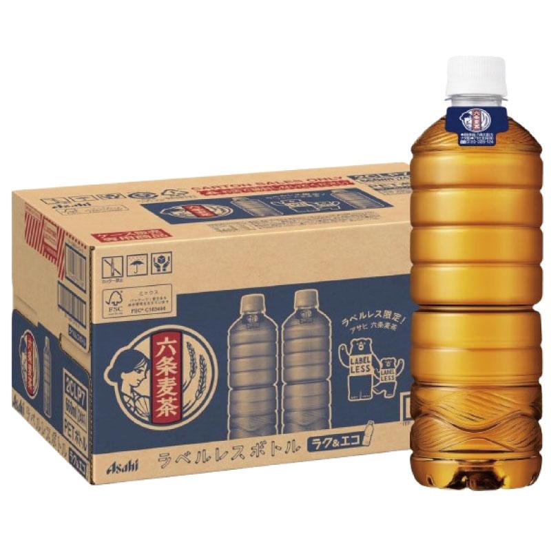 送料無料 アサヒ飲料 六条麦茶ラベルレス 660ml×48本【2箱】 まとめ買い | アサヒ | 01