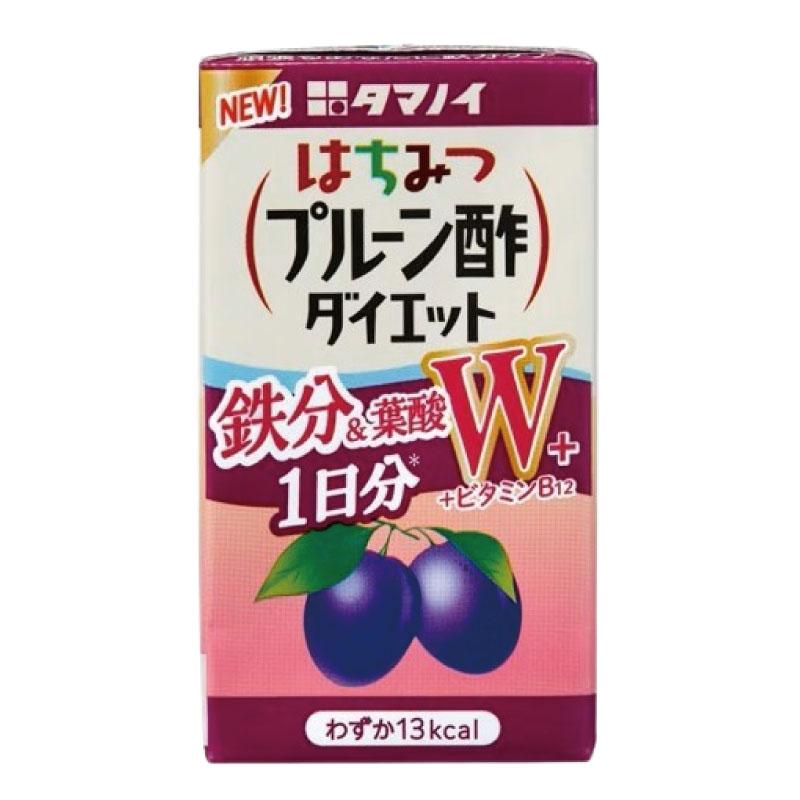 タマノイ酢 はちみつプルーン酢ダイエット W+ 紙パック 125ml×24本【1箱】（鉄分＆葉酸+ビタミンB12） まとめ買い |  | 01
