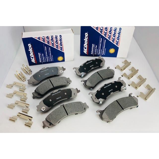 レビューで送料無料 Acデルコ 00 06 タホ サバーバン ユーコン デナリ 02 06 エスカレード 4wd車 ブレーキパッド フロント リア セット New限定品 Www Andiscampania It