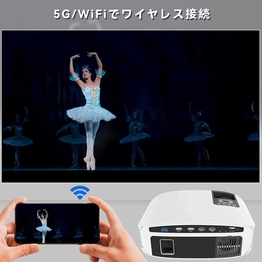 Toperson プロジェクター 家庭用 リアル1080pフルhd 340ansiルーメン 5g Wifi ホームプロジェクター 高輝度 スマホに直接 Weddingsatwork Com