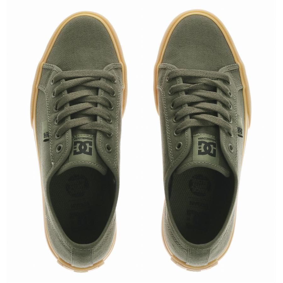 10257円 今月限定／特別大特価 ディーシー DC メンズ スケートボード シューズ 靴 Manual Skate Shoes Army Olive