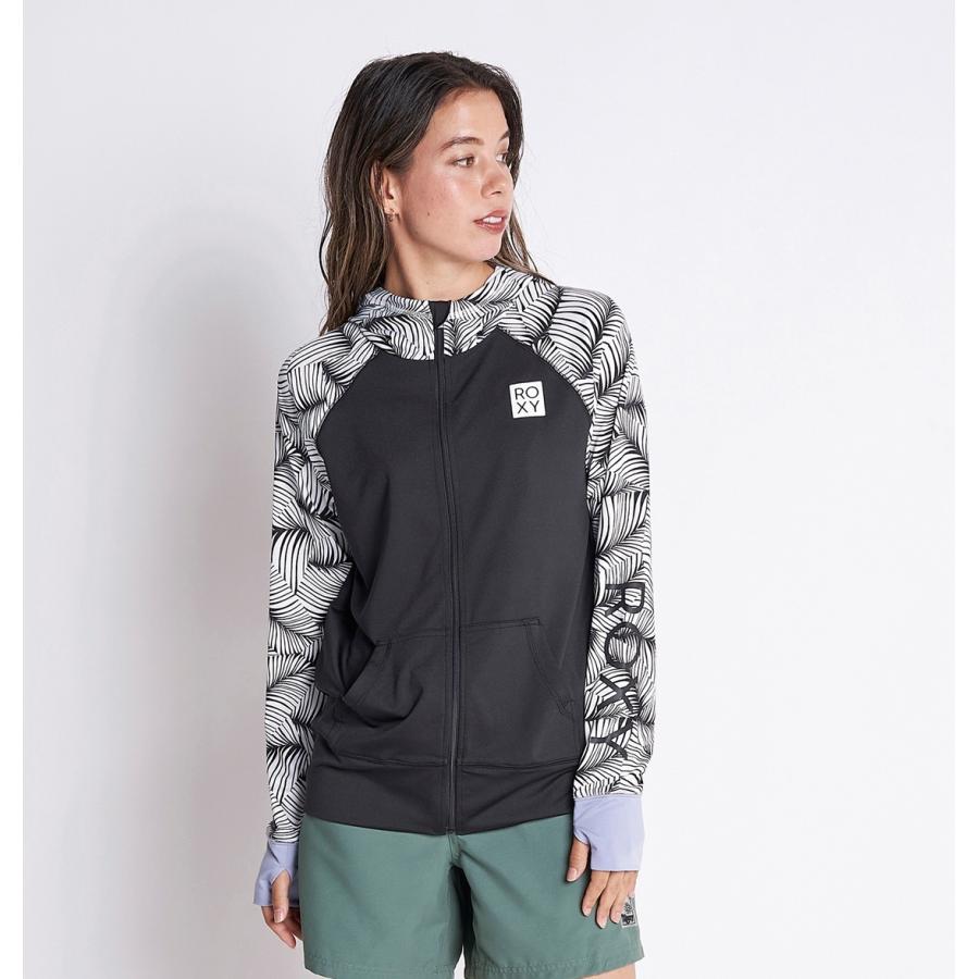 セール Sale セール Sale Roxy ロキシー Roxy Leaf Parka Blk レディース ラッシュガード Quiksilver Online Store 通販 Paypayモール