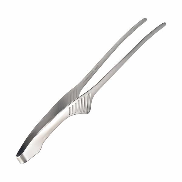 トング 燕三条 日本製 18-0 ステンレス クレーバートング エコノミータイプ 24cm 食洗器可 焼肉 パスタ キャンプ バーベキュー BBQ サラダ トング置き の商品画像