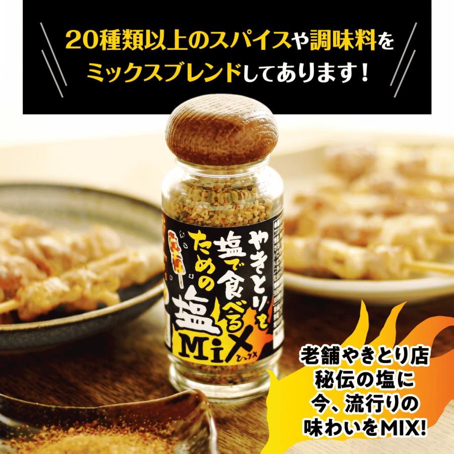 調味料 貞塩 やきとりを塩で食べるための塩 白70g 赤黒50g 瓶 焼き鳥