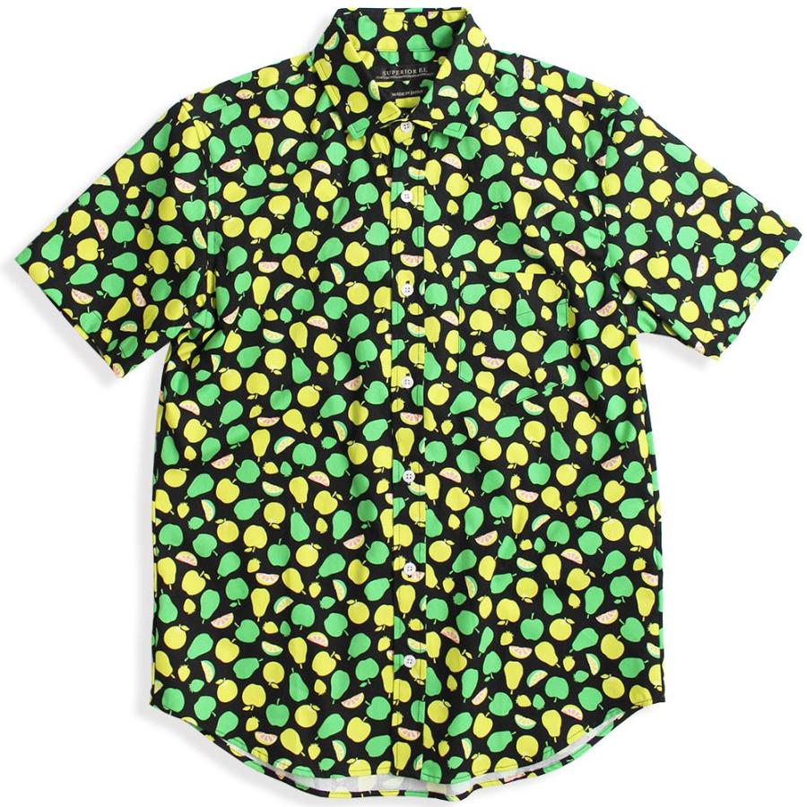 Superior El フルーツ柄 半袖シャツ 派手柄 柑橘系 柄シャツ メンズ カジュアル 日本製 01 クインテット ヤフー店 通販 Yahoo ショッピング