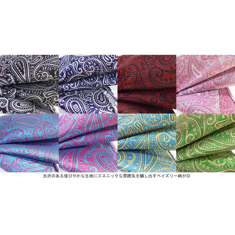 ポケットチーフ ハンカチーフ 日本製 ペイズリー柄 エスニック