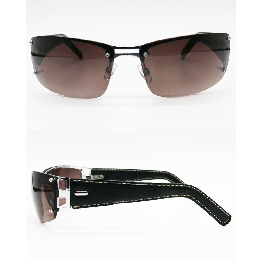 ちょい悪 強面 ヤンキーサングラス メタル サングラス ヘビ柄 パイソン