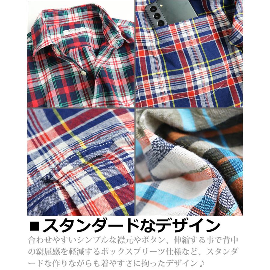 vintage el チェックシャツ メンズ 長袖シャツ 日本製 VINTAGE