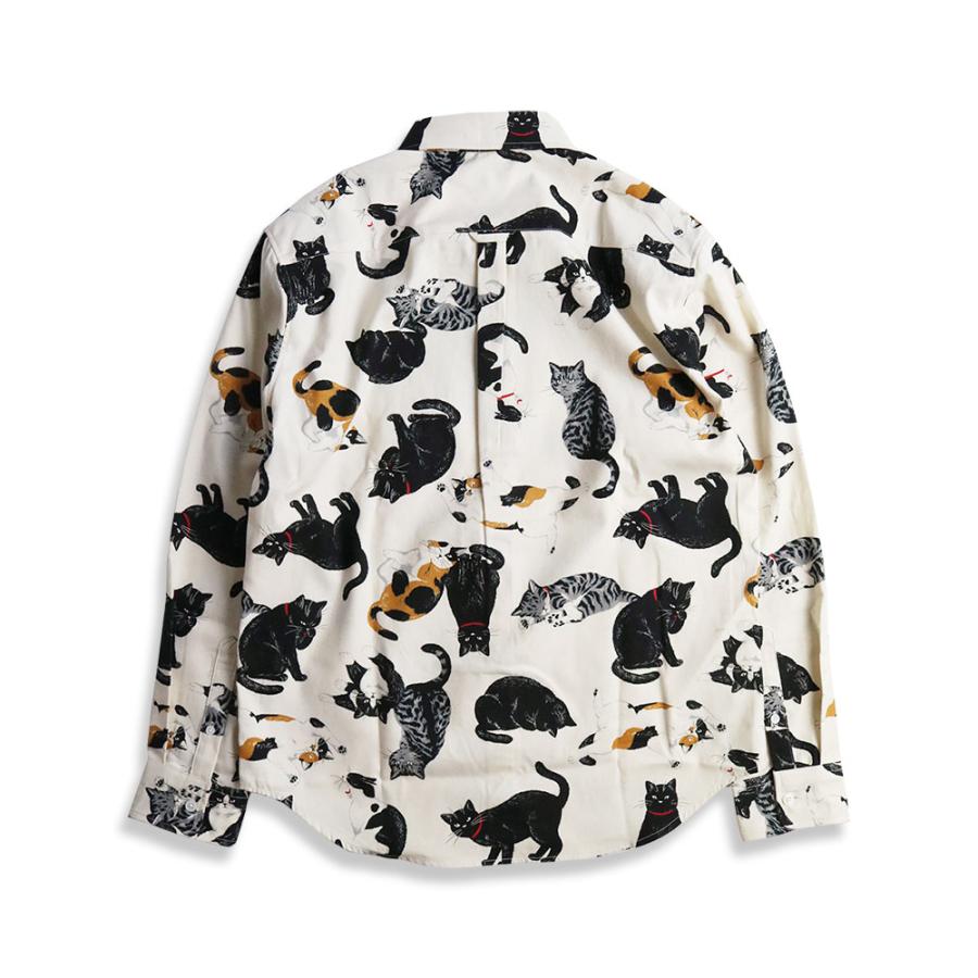 vintage el 長袖シャツ メンズ 猫柄 シャツ 柄シャツ ねこ ネコ vintage el 長袖シャツ メンズ 猫柄 シャツ 柄シャツ ねこ ネコ