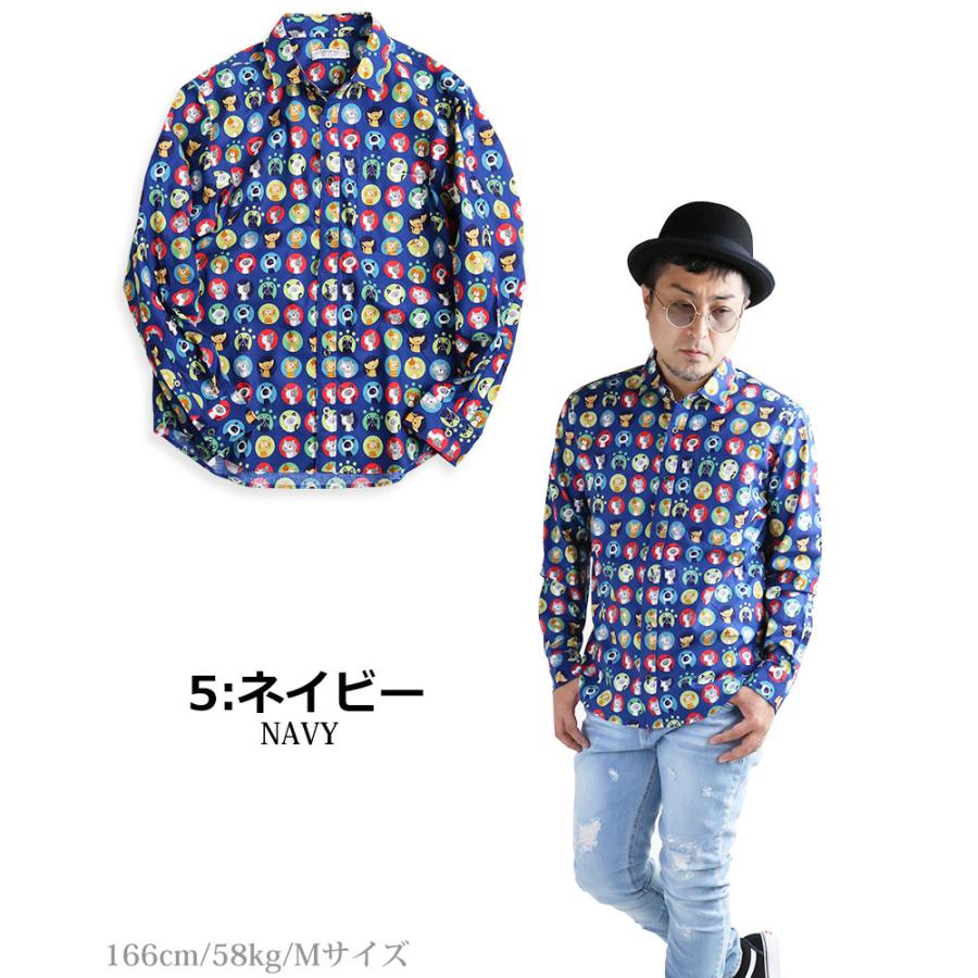 vintage el 猫アイコン カラフルドット 水玉柄 猫柄 シャツ vintage el 猫アイコン カラフルドット 水玉柄 猫柄 シャツ