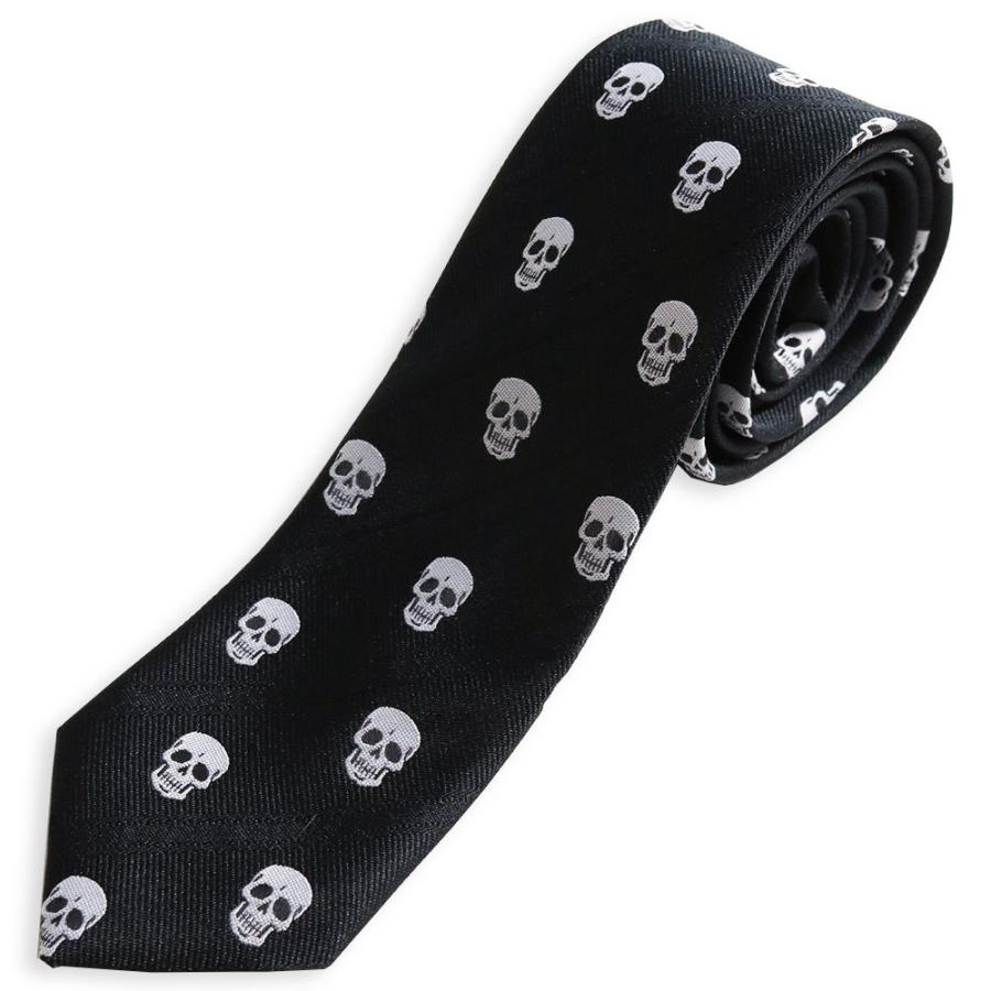 ROCK ヴィジュアル系 ネクタイ 日本製 ドクロ 髑髏 スカル スパイダー