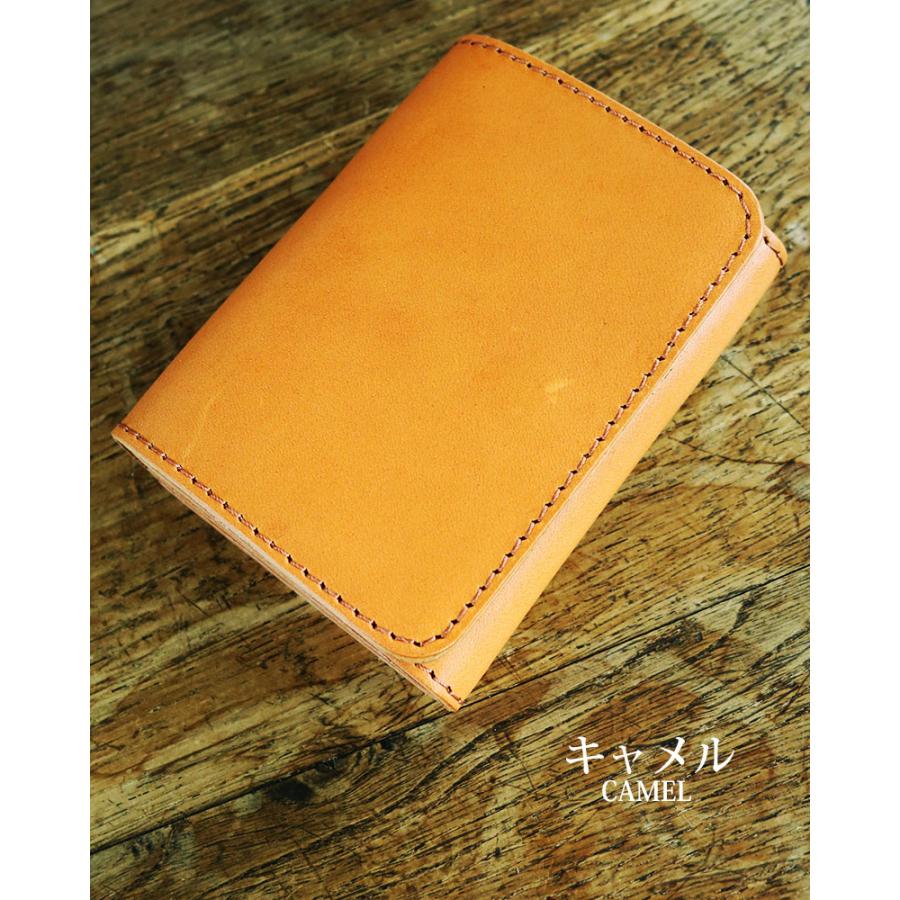 栃木レザー 財布 二つ折り 小銭入れ コンパクト ウォレット 日本製 本