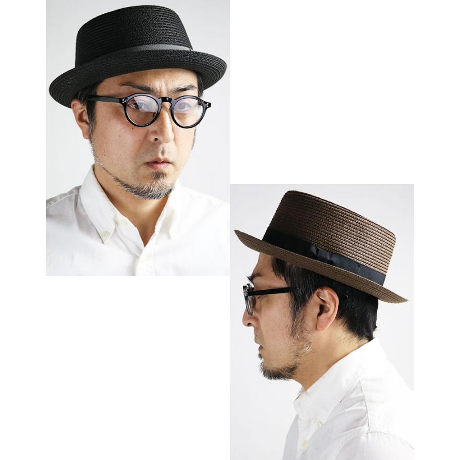 ブレード ポークパイハット カンカン帽 メンズ レディース キャノチェ