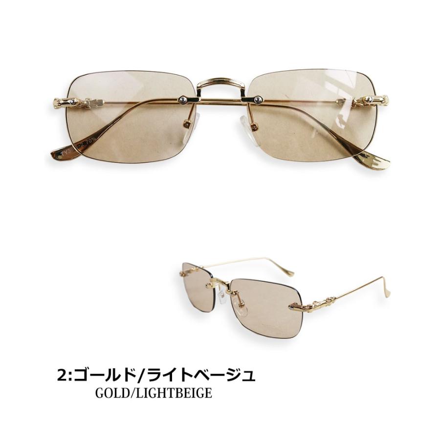 ベ*ン様 GIVENCHY リムレス メガネ 度なしサングラス　ツーポイント　お ツーポイント スクエア サングラス 細い フレームなし リムレスメガネ
