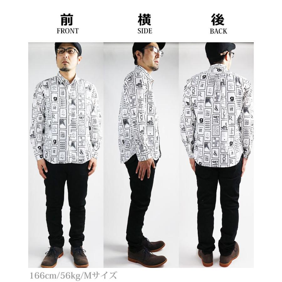 Ciao チャオ 日本製 グラフィック ポスター柄 長袖シャツ メンズ イラスト 柄シャツ 31 221 56 クインテット ヤフー店 通販 Yahoo ショッピング